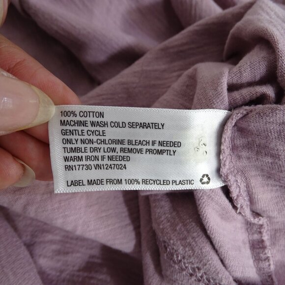 Goodfellow Purple Short Sleeve Button Up Collared Knit Shirt Men Size M Cotton - Picture 6 of 10